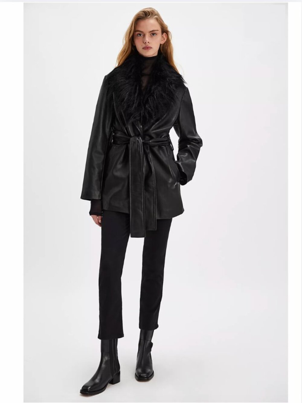 FREE PEOPLE PENNY LANE LEATHER JACKET NOVA - NWT MSRP $878